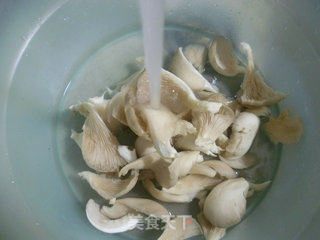 Stir-fried Oyster Mushroom with Tofu in Leek Oil recipe