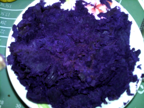 Sweet Glutinous Purple Potato Pumpkin Pie recipe