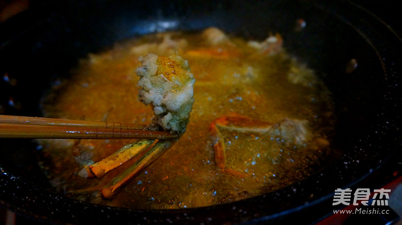 Spicy Crab Fried Rice Cake recipe