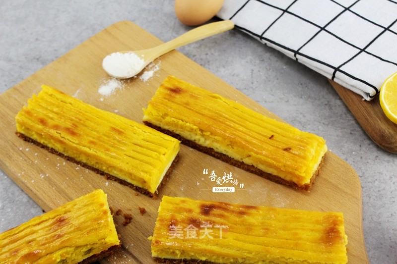 Golden Sweet Potato Cheese Bars recipe