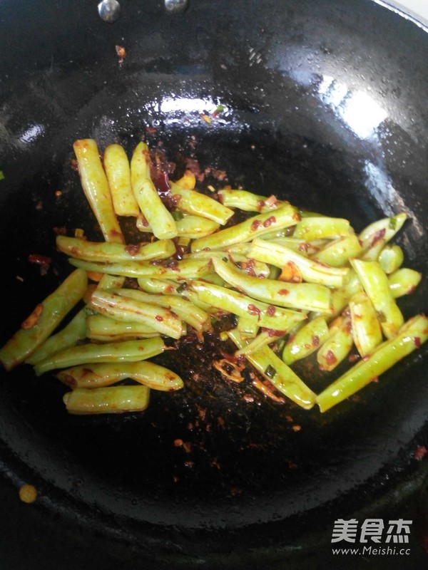 Roasted Green Eggplant with Spicy Beans recipe