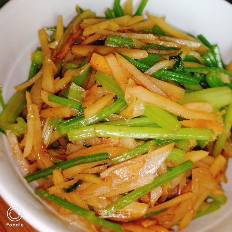 Celery and Potato Shreds recipe