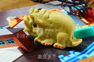 #aca烤明星大赛#dinosaur Cake with Vegetable Sauce recipe