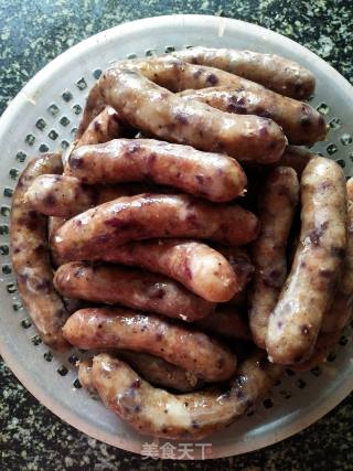 Purple Sweet Potato Crispy Sausage recipe