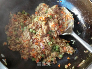 Curry Beef Fried Rice with Vegetable Salad recipe