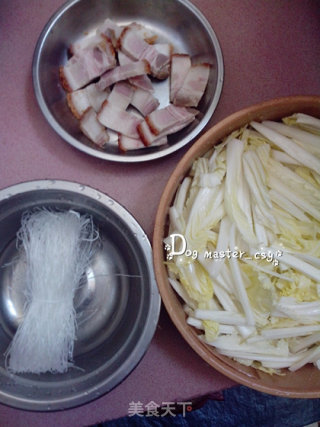 Baicai Visits The Door, Delicious and Not Expensive [cabbage Roasted Pork with Stir-fried Vermicelli] recipe