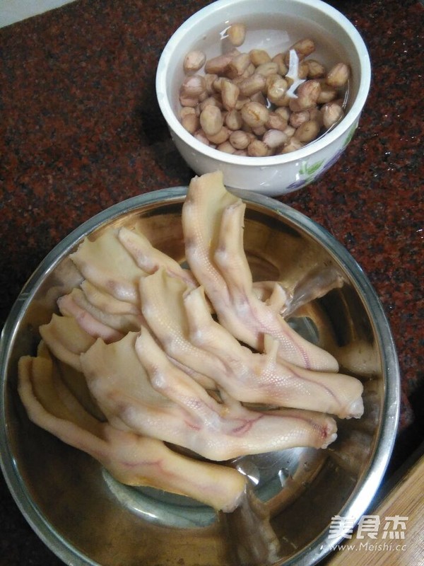 Braised Duck Feet with Peanuts recipe