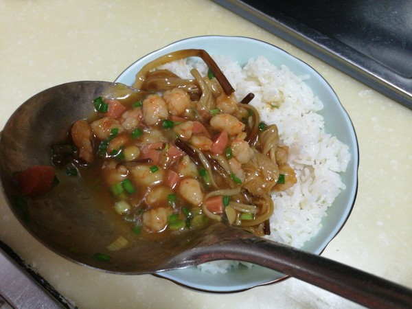 Seafood Stewed Rice Bowl recipe