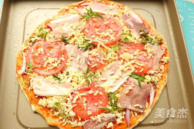 Ten Cilantro Bacon Pizza recipe