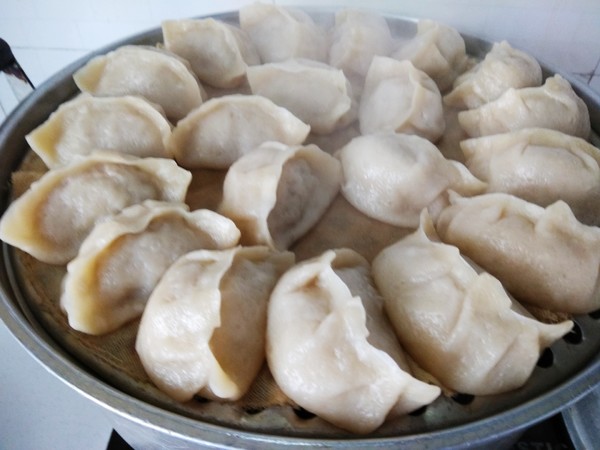 Steamed Dumplings with Pork and Sauerkraut recipe