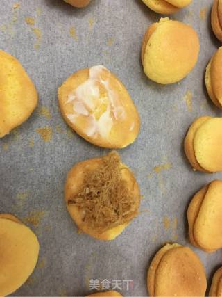 #四session Baking Contest and It's Love to Eat Festival# Meat Floss and Small Shell Cake recipe