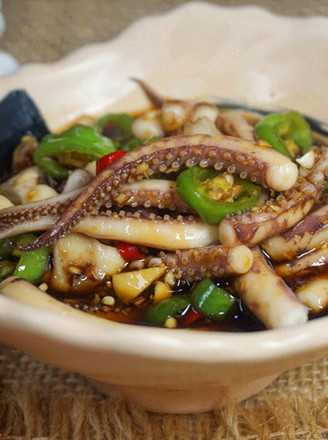 Squid with Cold Salad recipe