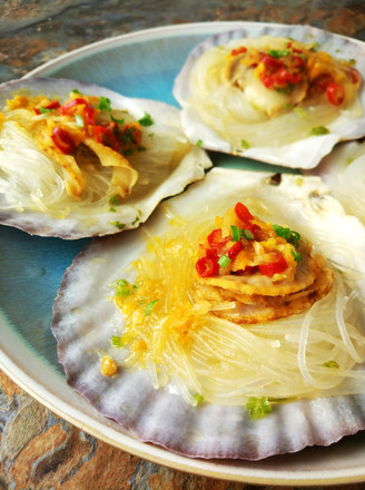 Steamed Scallops with Garlic Vermicelli recipe