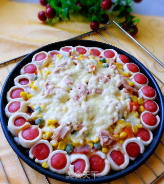 Corn Bacon Tuna Pizza recipe
