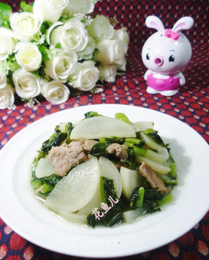 Stir-fried Radish with Lean Pork recipe