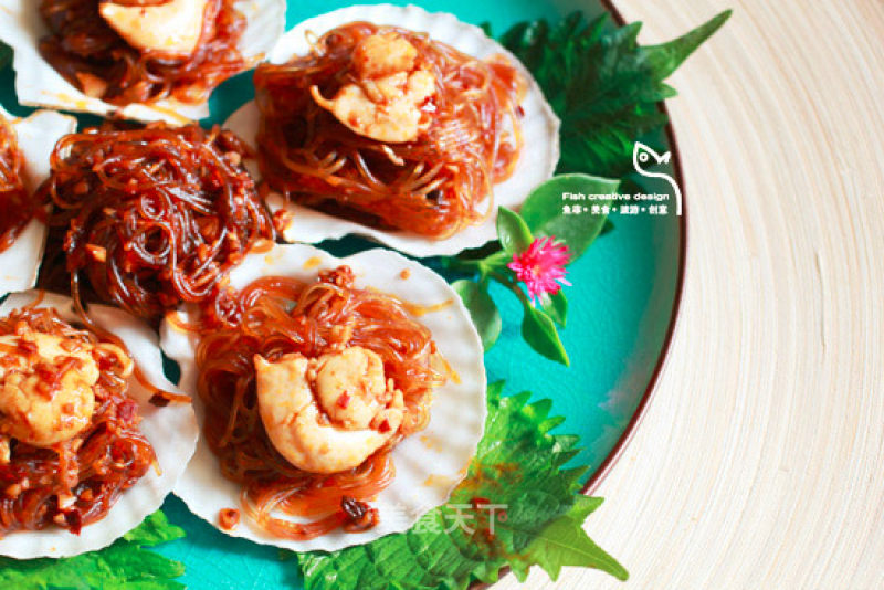 Scallops with Tempeh Vermicelli recipe