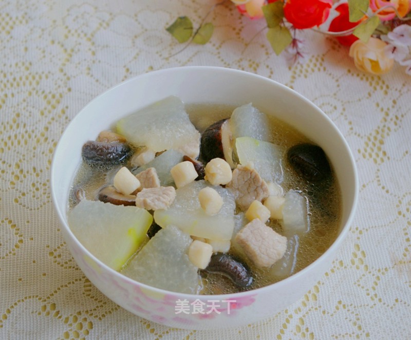 Mushroom, Fresh Shell and Winter Melon Soup recipe