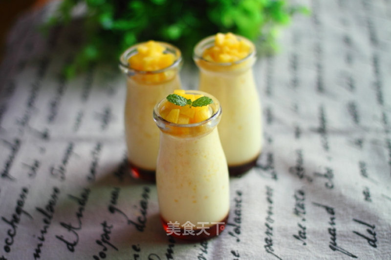 Yellow Peach Caramel Pudding recipe