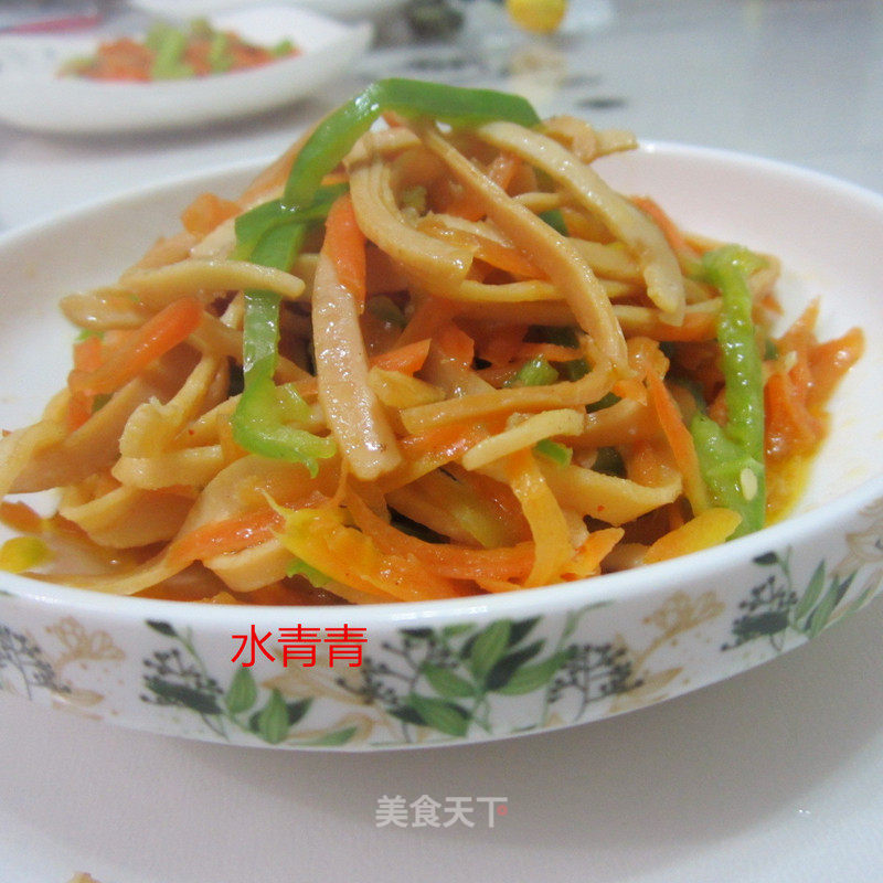 Green Pepper Squid Shredded Radish recipe