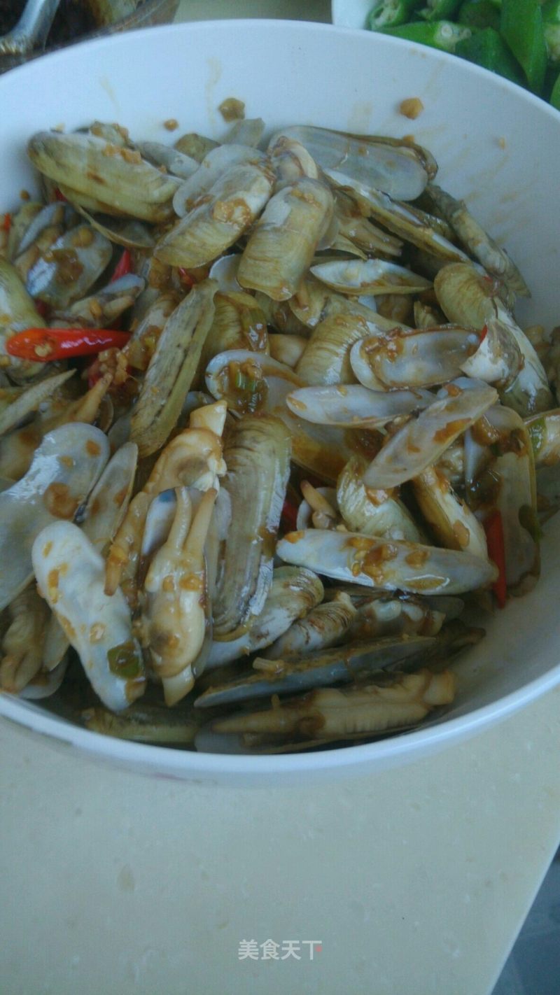 Spicy Fried Razor Clam recipe