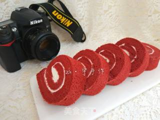 #四session Baking Contest and It's Love to Eat Festival#red Velvet Cake Roll recipe