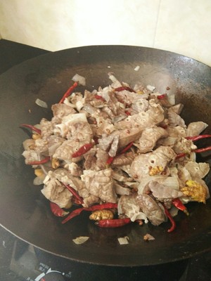 Spicy Pork Lung recipe