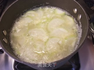 Dried Scallop and Zucchini Egg Drop Soup recipe