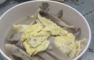 Egg Skin Mushroom Soup