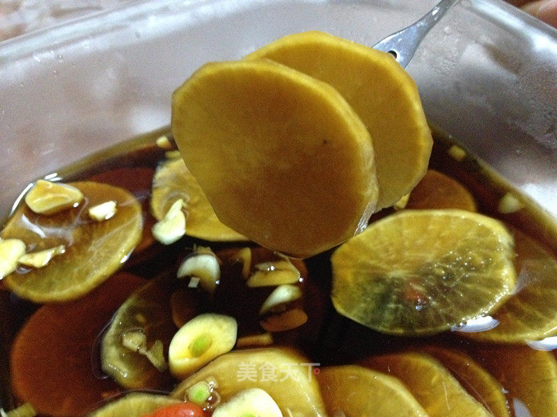 White Radish Soaked in Vinegar and Rock Sugar that is More Delicious Than Sour Radish recipe