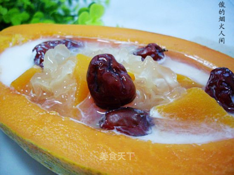 Papaya Stew with Fresh Milk recipe