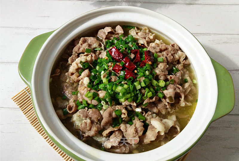 Sour Soup and Fatty Lamb Pot recipe