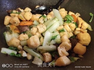 Stir-fried Tofu with Cabbage Root recipe