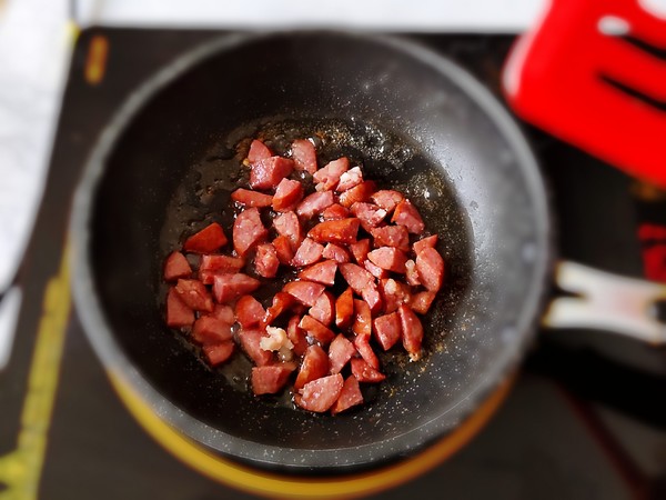 Chili Beef Sausage Fried Rice recipe