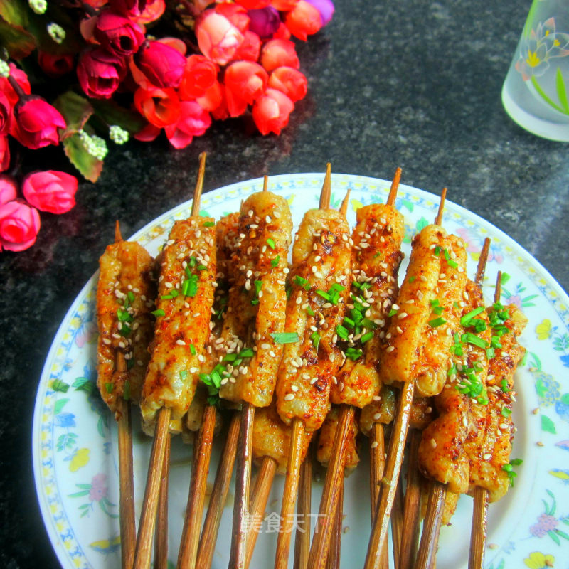 Home-cooked Delicious Barbecue-----grilled Tofu Skewers recipe