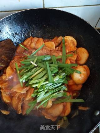 Stir-fried Rice Cake with Pork Belly and Spicy Cabbage recipe