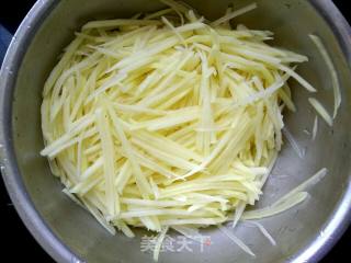 Shredded Potatoes with Hot Peppers recipe