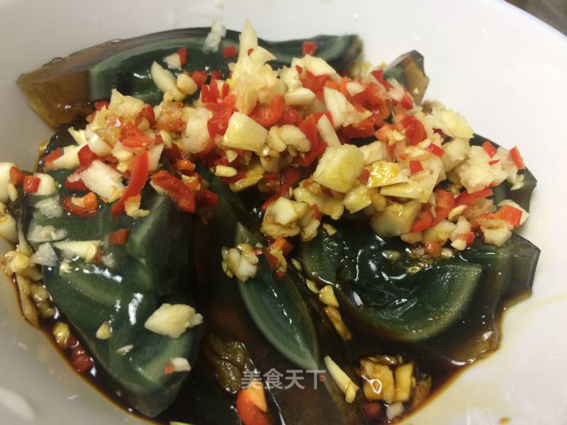 Preserved Egg with Cold Dressing recipe