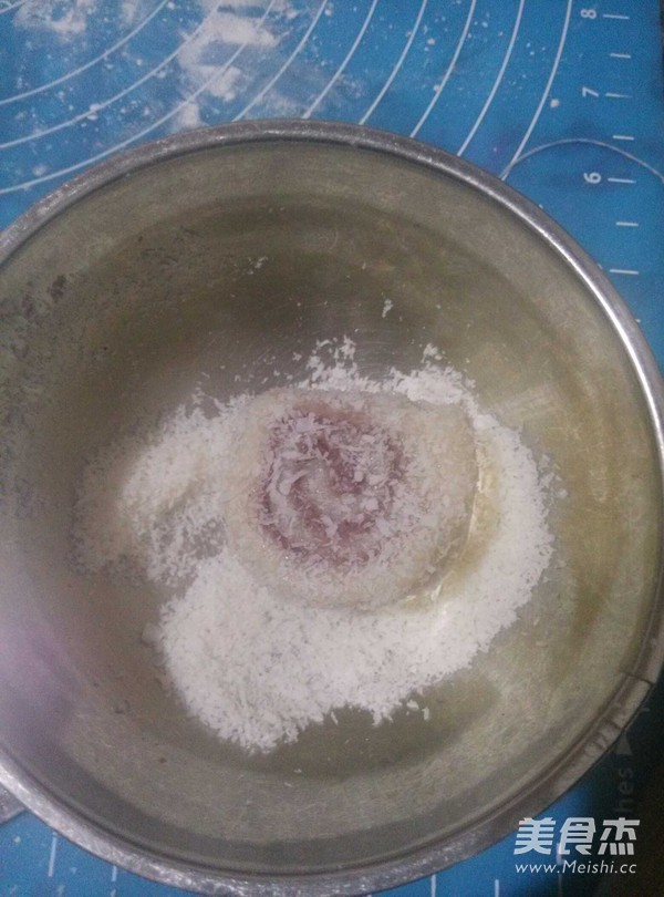 Red Bean Paste with Coconut Glutinous Rice Rolls recipe
