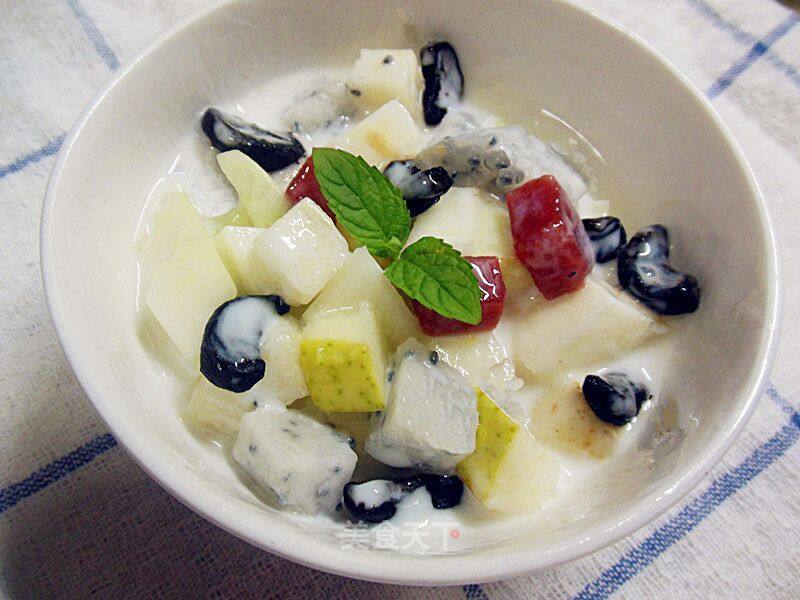 Black Garlic Sweet Shrimp Yogurt Salad