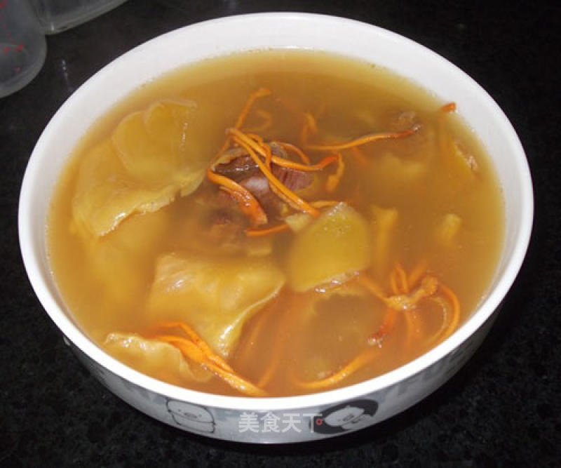 [cantonese Cuisine] Flower Maw, Cordyceps Flower Shark Fin Soup recipe