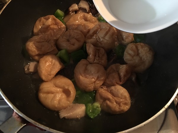 Stir-fried Gluten with Shiitake Mushrooms recipe