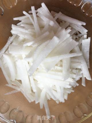 Vegetarian Stir-fried White Radish recipe