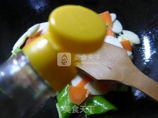 Stir-fried Rice White with Peppers and Carrots recipe