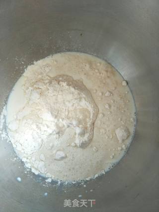 Salted Egg Yolk Pork Floss Bagels recipe