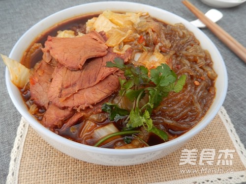 Cabbage Beef Stewed Vermicelli recipe