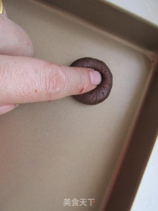 Cocoa Peanut Shortbread Cookies recipe