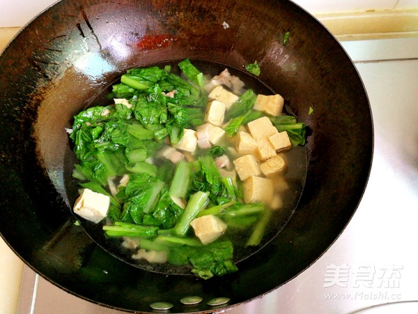 Chinese Cabbage Frozen Tofu Soup recipe