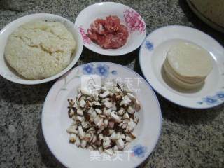 Shii Mai with Mushroom Minced Meat and Sticky Rice recipe