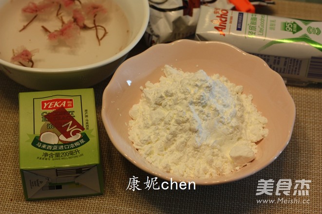 Sakura Coconut Milk Cake recipe