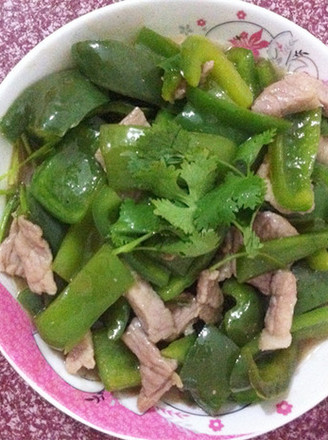 Stir-fried Pork with Green Pepper recipe